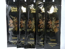 5 PACKETS PACKS BRONZE VOYAGE  BRONZER TANNING LOTION BY SWEDISH BEAUTY RARE!