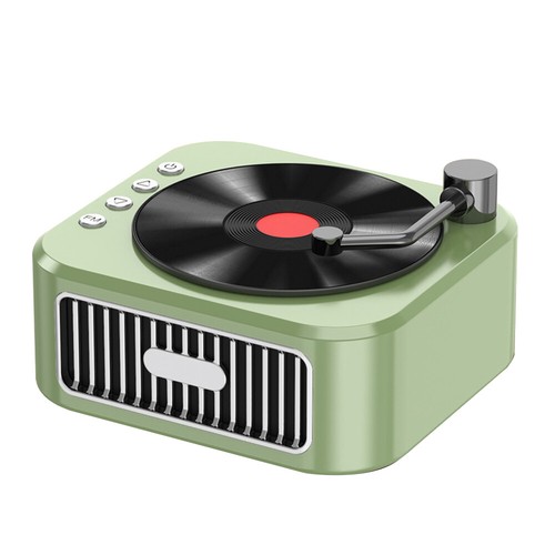 Portable Speaker Vintage Record Style BT5.3 Technology Speakers Q6M5