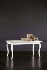 TAVOLO LEGNO MASSELLO FISSO 140X80 CONTRY COLLECTION VARI COLORI