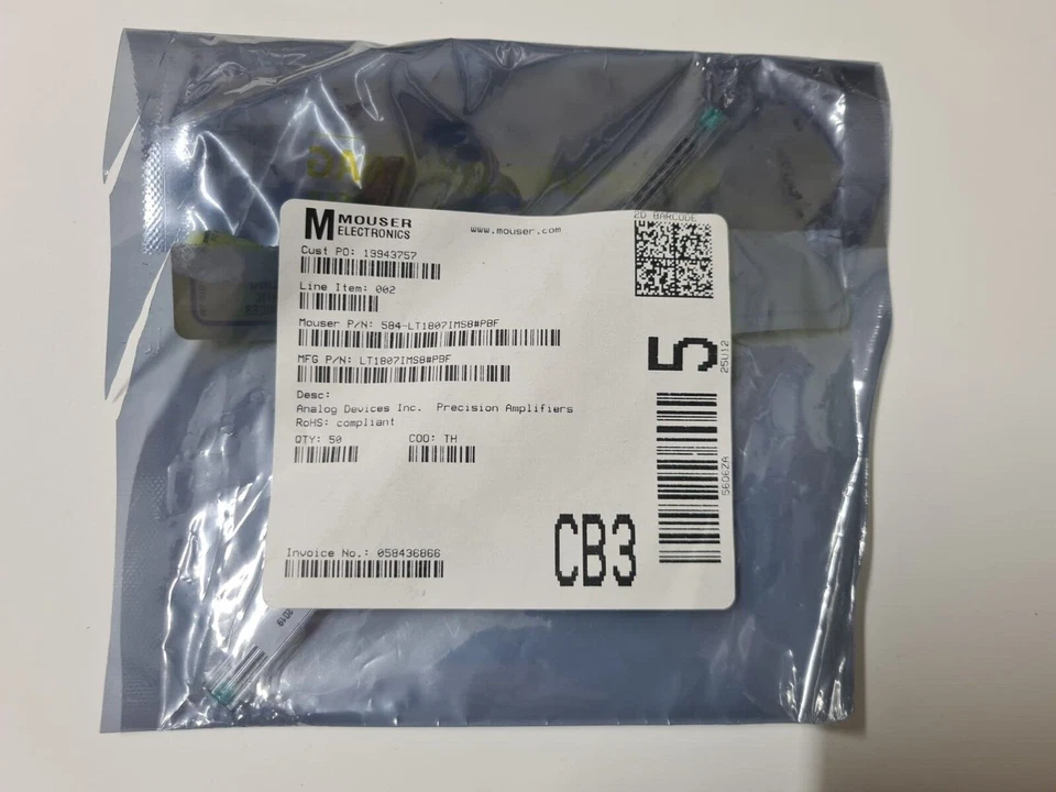 50Pcs.LT1807IMS8#PBF Analog Comparators Dual 3V/5V Hi Speed Comparator - Image 4 of 4