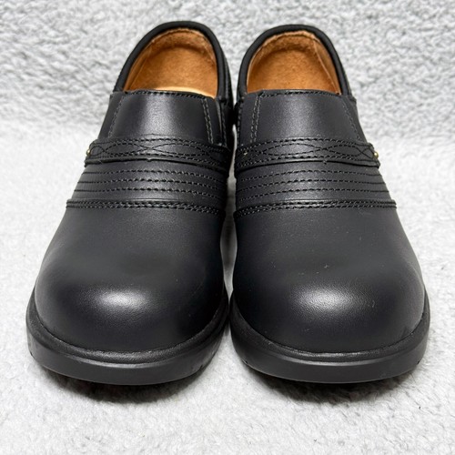 Ariat Safety Womens Size 8 Slip On Clog Work Shoes Black Leather Steel Toe - Picture 2 of 11