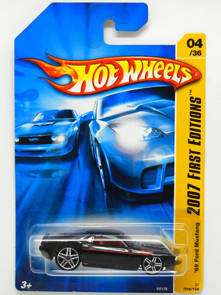 Hot Wheels 2007 FIRST EDITIONS '69 Ford Mustang （Black） 1/64