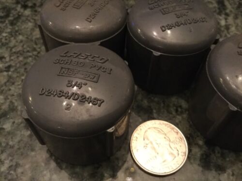 4 piezas Programa de tuberías de PVC 80 sch 80 3/4 lasco PVCI NSF -pw D2464 D2467 stock antiguo - Imagen 4 de 6