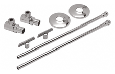 ZURN Z8802-XL-LRLK-PC Standard Angle Stops (Loose Key) w/ Risers - (Case of 12)