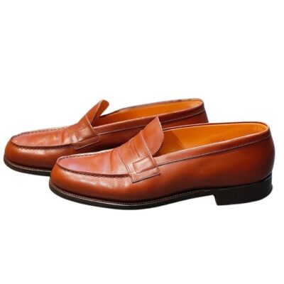 J.M. Weston Signature Loafers 180 Tan Brown Boxcalf Mens J.M. Weston Signature Loafers 180 Tan Brown Boxcalf Mens