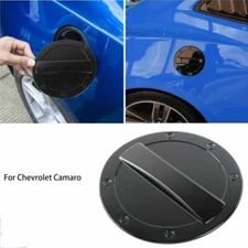 Exterior Filler Fuel Tank Door Cover Gas Lid Cap For Chevrolet Camaro 17+ Black