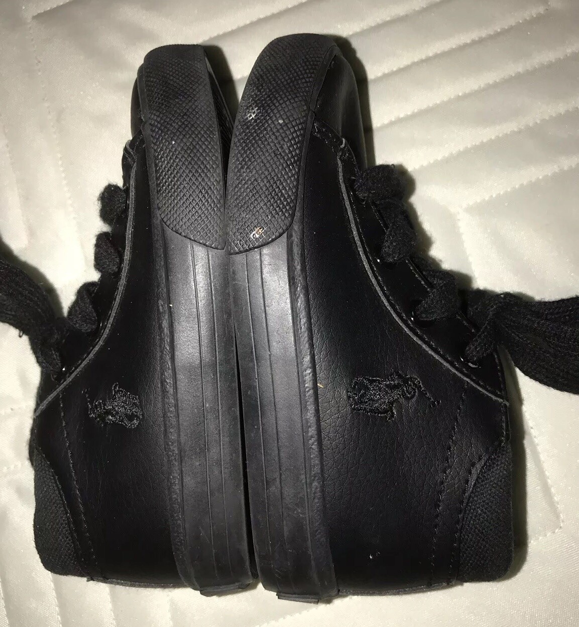 Ralph Lauren Polo (Pony) Sneakers stringate in pelle per bambini. Taglia 6. Nero