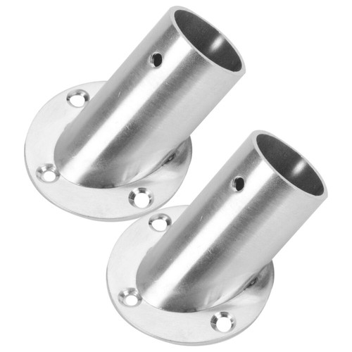 2 pièces support de tringle de rail de rideau réglable support de ventes exceptionnelles poteau de vêtements coudé