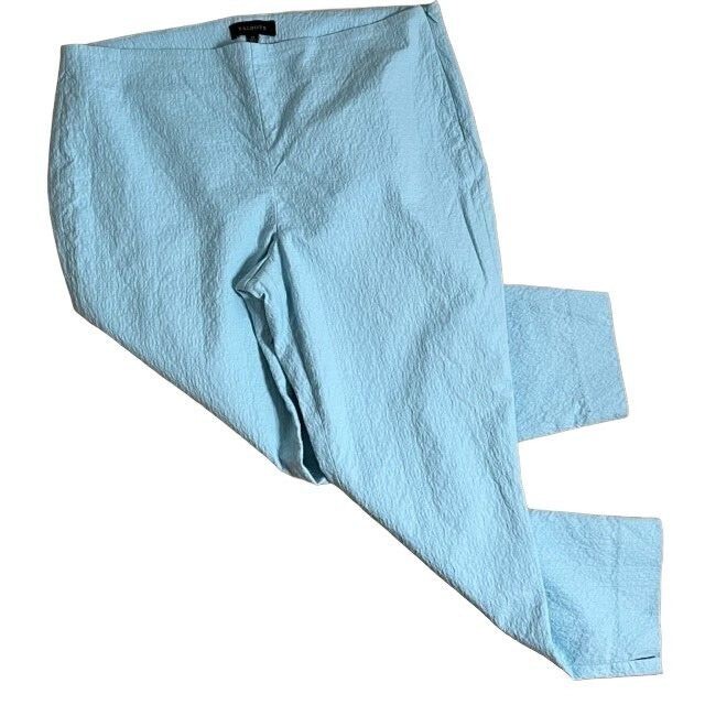 Talbots Women’s Turquoise Patterned Pixie Ankle P… - image 1