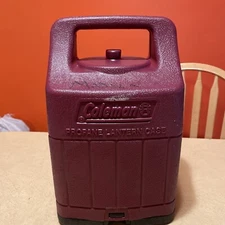 Coleman Propane LP Lantern Burgundy+ Lamp  CARRY CASE Year 98 99 00 01