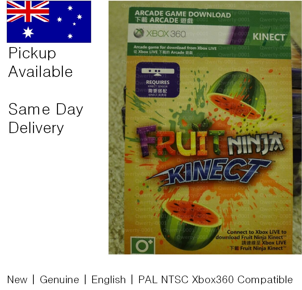 Xbox 360 game : Kinect Fruit Ninja Full Game Download code !Do exercise at home