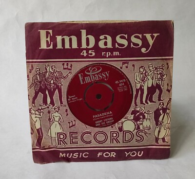 Gerry Stevens/Kim Davey - Pasadena/Every Little Star - 7 inch Music Vinyl Record