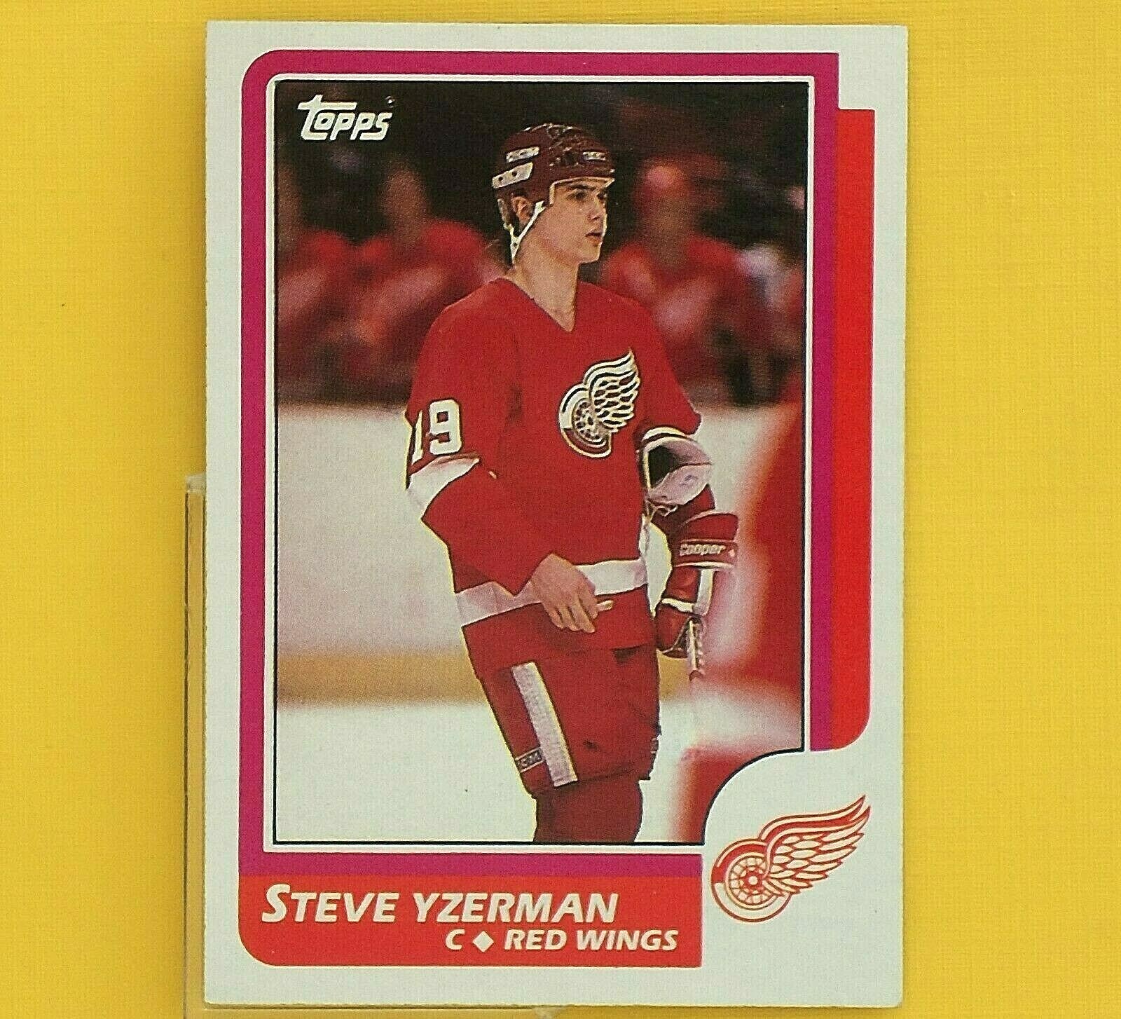 STEVE YZERMAN 1987-88 HOF OPC #56 Detroit Red Wings