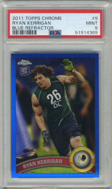 Ryan Kerrigan Topps Chrome #9 Blue Refractor