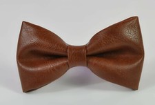 Toffee Brown Faux Leather Bow tie for Men / Youth / Boy Kids / Baby Toddler