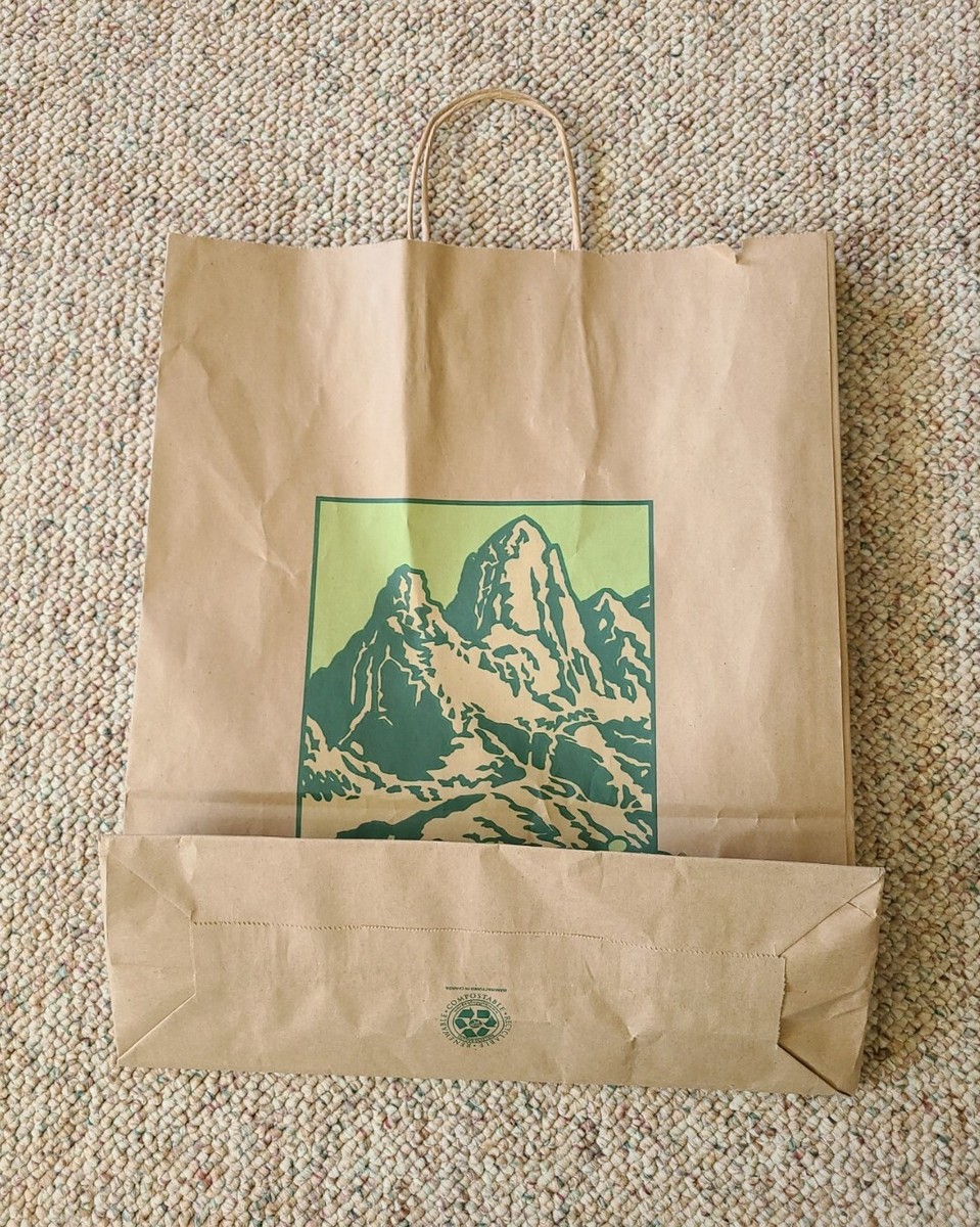 Patagonia Paper Gift Shopping Bag SIze XL H 18.5