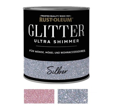 Glitzerfarbe Spezialfarbe Glitzerzusatz Ultra Glanz Farbwahl  Rust-Oleum B-WARE