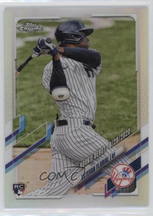 2021 Topps Chrome Update Target Rookie Debut Refractor 8/250 Estevan Florial e7b