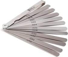 StewMac Feeler Gauge Set, 11 Different Thicknesses from .016" to .040" (# 1811)