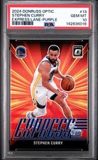2024-25 Donruss Optic Stephen Curry #13 Express Lane Purple PSA 10 💎