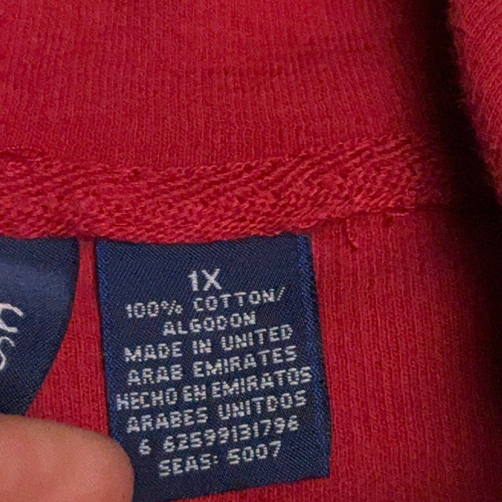 Hoodie essential Basic red  XL - image 4