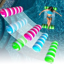 3 Pack Inflatable Pool Floats Adult Size Water Hammock Pool Floaties Toys 4 in 1