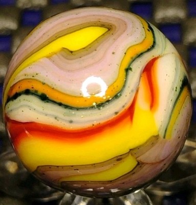 .77'' JABO MARBLES HILLBILLY MAGIC VHTF SWIRL TOY MINT-