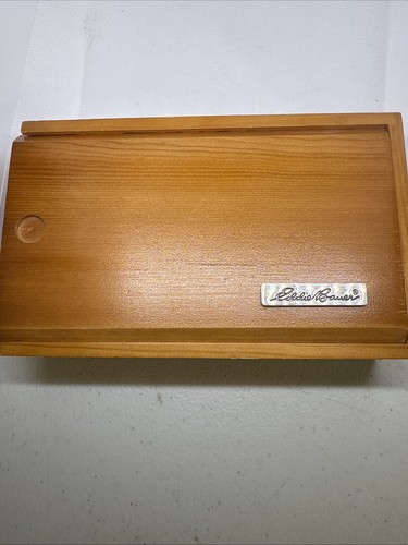 Eddie Bauer Men’s Watch Interchangeable Bands #0133 In Wooden Gift Box