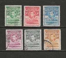 BASUTOLAND - 1938 USED KING GEORGE VI - SCOTT 18-21, 23-24 - S400