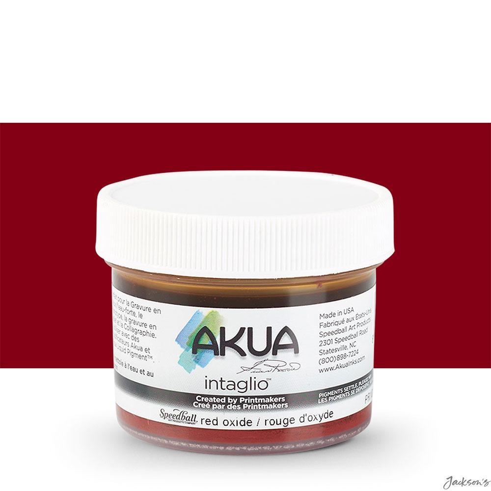 Akua Intaglio Ink Soy Based 59ml Red Oxide Printmaking Relief Monotype