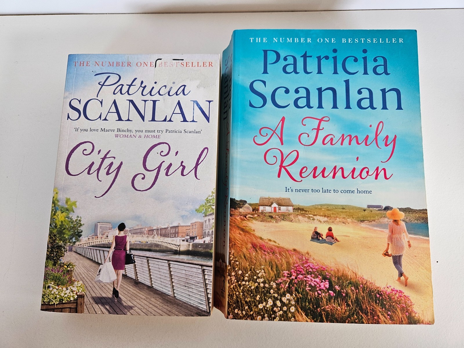 Patricia Scanlan 2 x Womens Ficition City Girl A Family Reunion Paperback