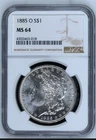 1885-O Morgan Dollar (NGC MS-64)