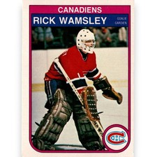 1982-83 O-PEE-CHEE #195 RICK WAMSLEY MONTREAL CANADIENS OPC ROOKIE RC