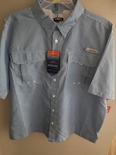 Habit Crayfish Creek River Shirt Size 2X Blue Checkered - New with Tags