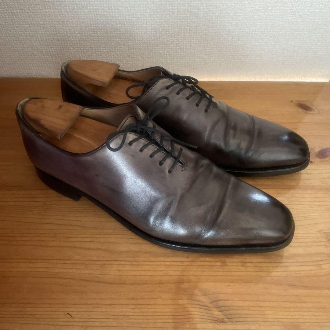 SAOLA Uomo 9.0US Berwick Dainight Suola Grigio Tinta Unita Edizione Limitata Raro Modello Pelle Dr