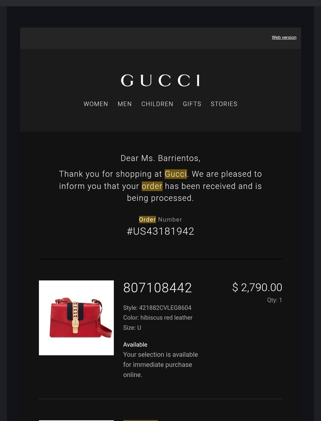 Gucci Hibiscus Red Shoulder Bag Chain Padlock Detachable Strap Designer Women thumbnail 4