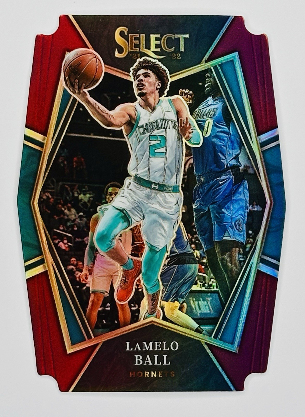 2021-22 Select LAMELO BALL Maroon Die-Cut Prizm /175 Premier Level #185 HORNETS
