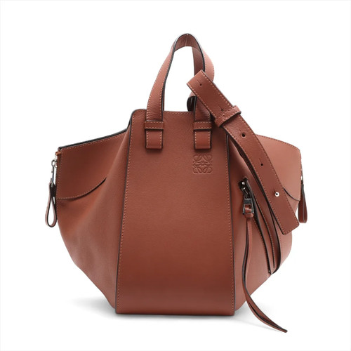 Loewe Hammock Small Leather 2 Way Handbag Brown