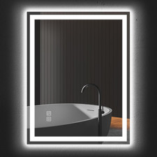 Specchio Bagno Illuminato 28'X36': Specchio LED Cristallino per Rinfrescarsi Mattina