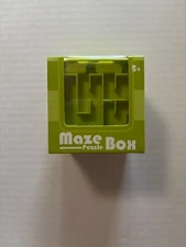 Maze Puzzle Box Bank  Lime Green
