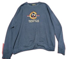 Nautica Sailing Gear Unisex Sweatshirt XXL made in USA embroidered READ!