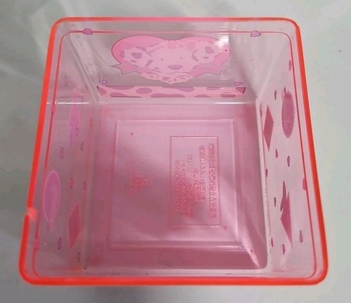 Vintage 90's Sanrio Plastic Spottie Dotti Pink Bow Trinket Box Good Condition! - Picture 7 of 11