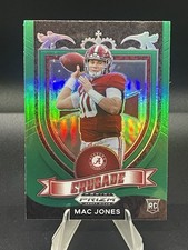 Mac Jones 2021 Panini Prizm Draft Picks Collegiate Green Prizm #170