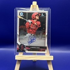 2018 Bowman Chrome - Prospect Autographs Leonardo Rivas #BCPA-LR (AU, RC)