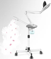 TASALON Professional Facial Steamer with 5X Magnifying Lamp, 2-in-1 Esthetician