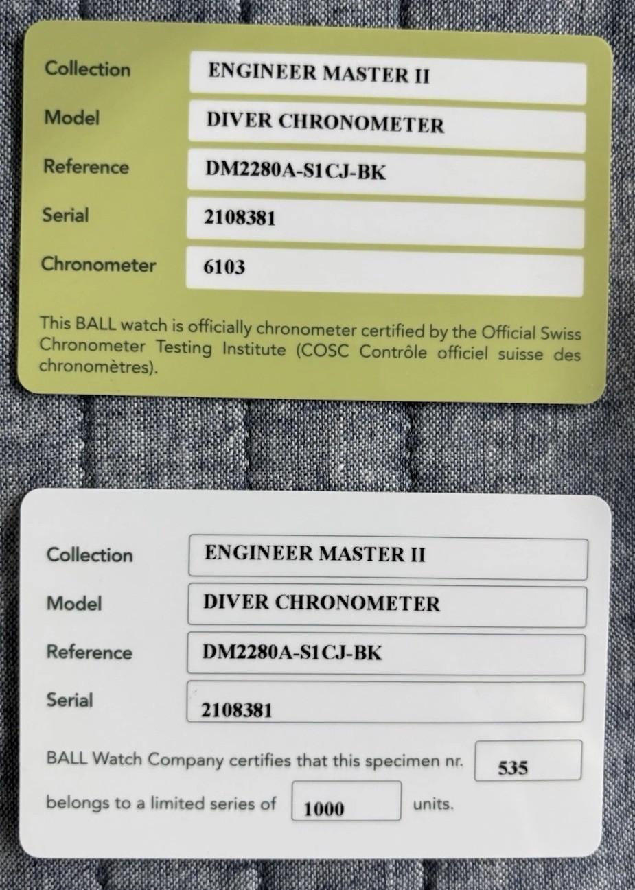 Ball Engineer Master Diver Chronometer DM2280A-S1… - image 4