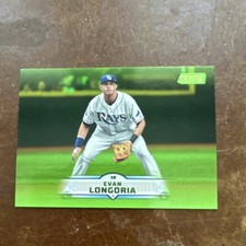 Topps Stadium Club 2025 Evan Longoria #110 Lime Green Parallel Rays