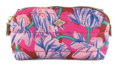 Oilily Poppy Pouch Utensilientasche Tasche Tulipy Bossa Nova rosa blau Neu