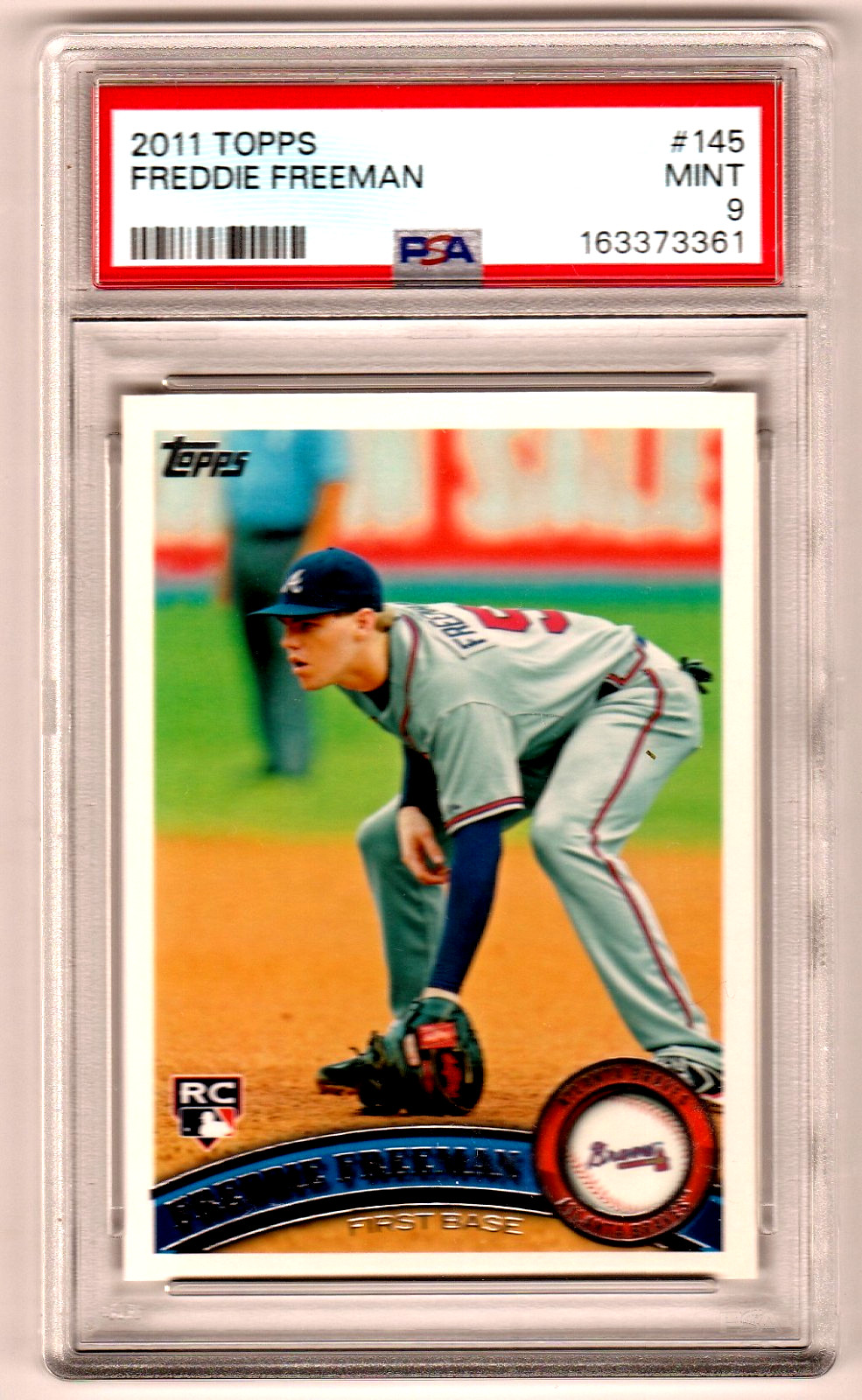 2011 Topps - Freddie Freeman #145 (RC) PSA 9 !!! view 1