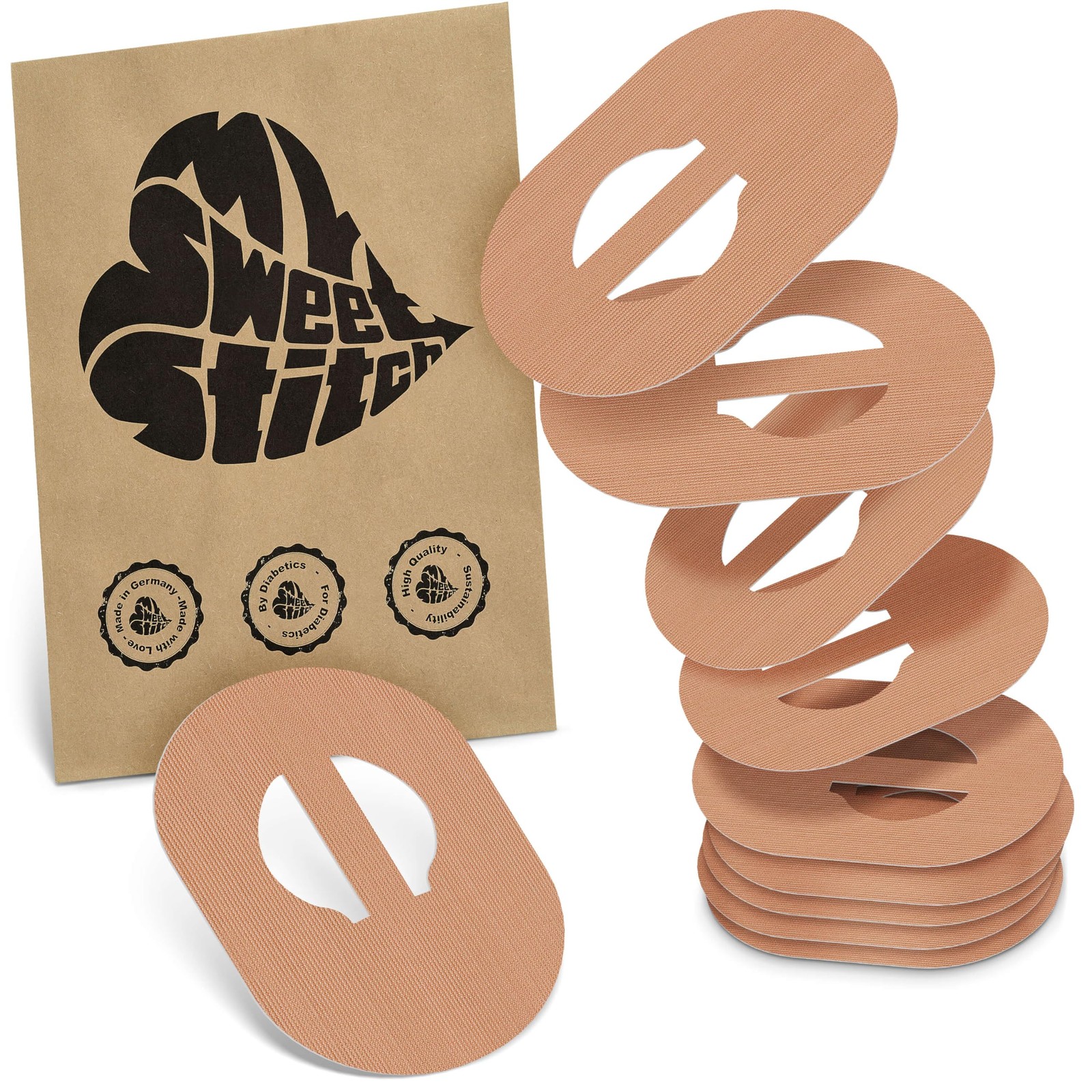 MySweetStitch - 10 x Enlite Guardian cerotti sensore, Overpatch Ø 80 x (P5x)